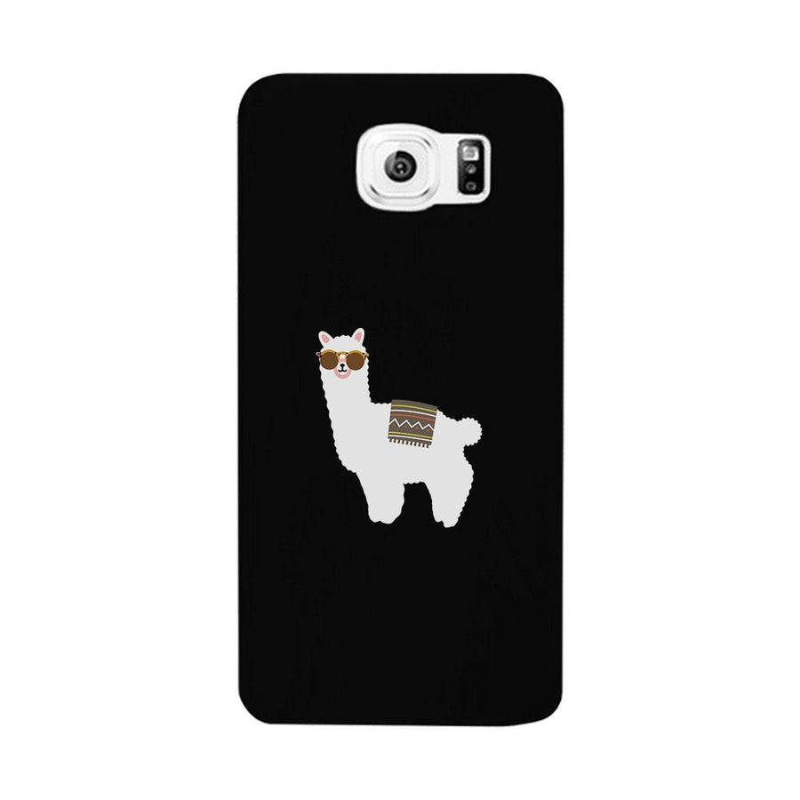 Llamas With Sunglasses - Black Phone Case