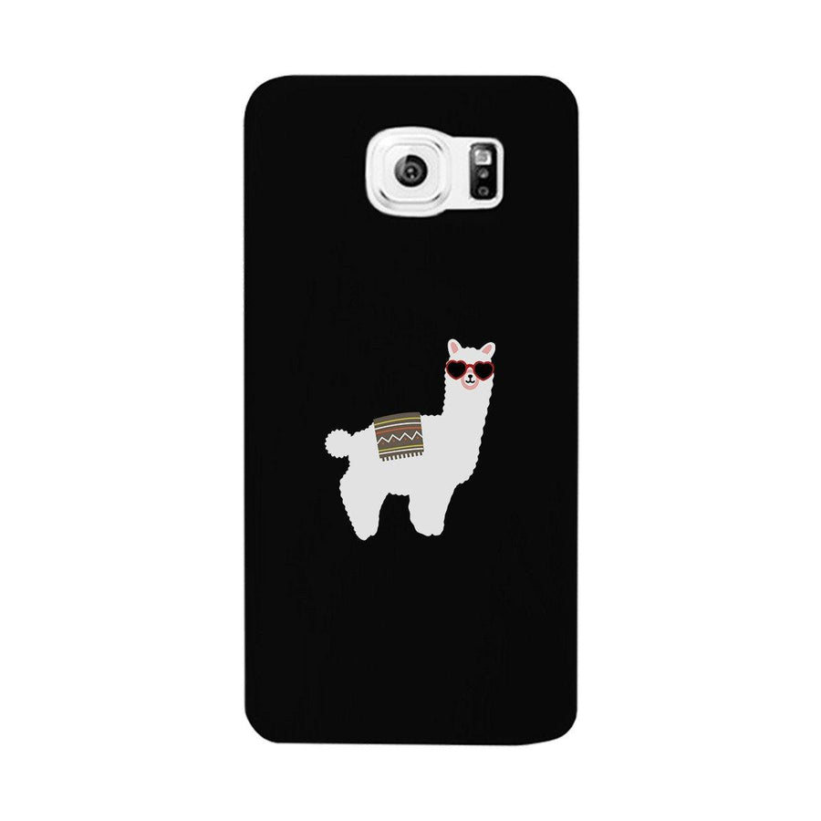 Llamas With Sunglasses - Black Phone Case