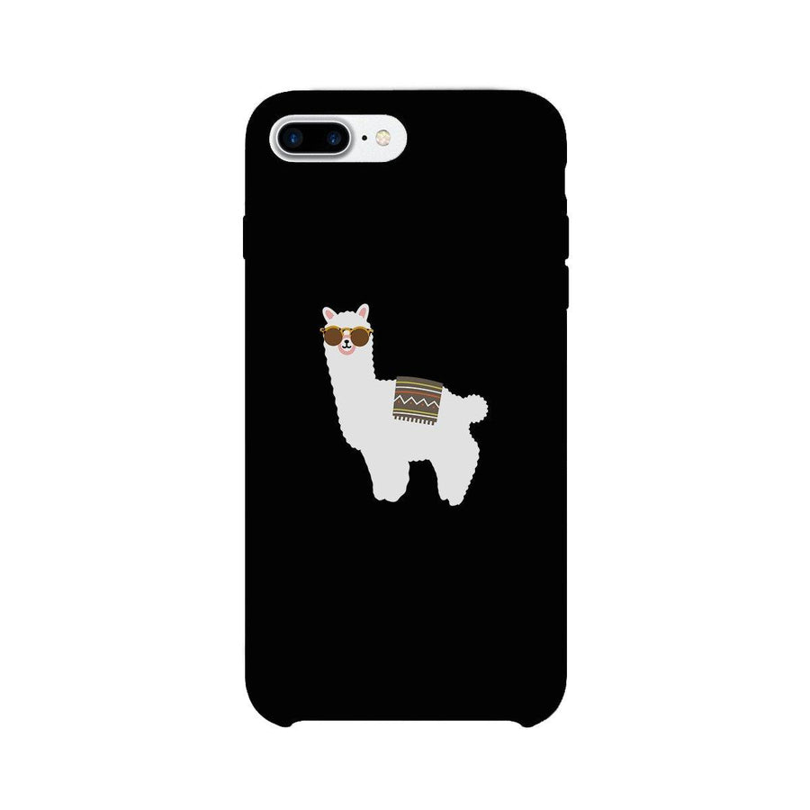 Llamas With Sunglasses - Black Phone Case