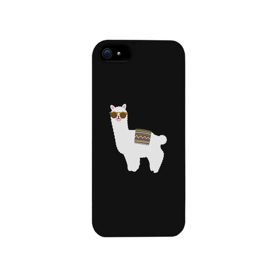 Llamas With Sunglasses - Black Phone Case