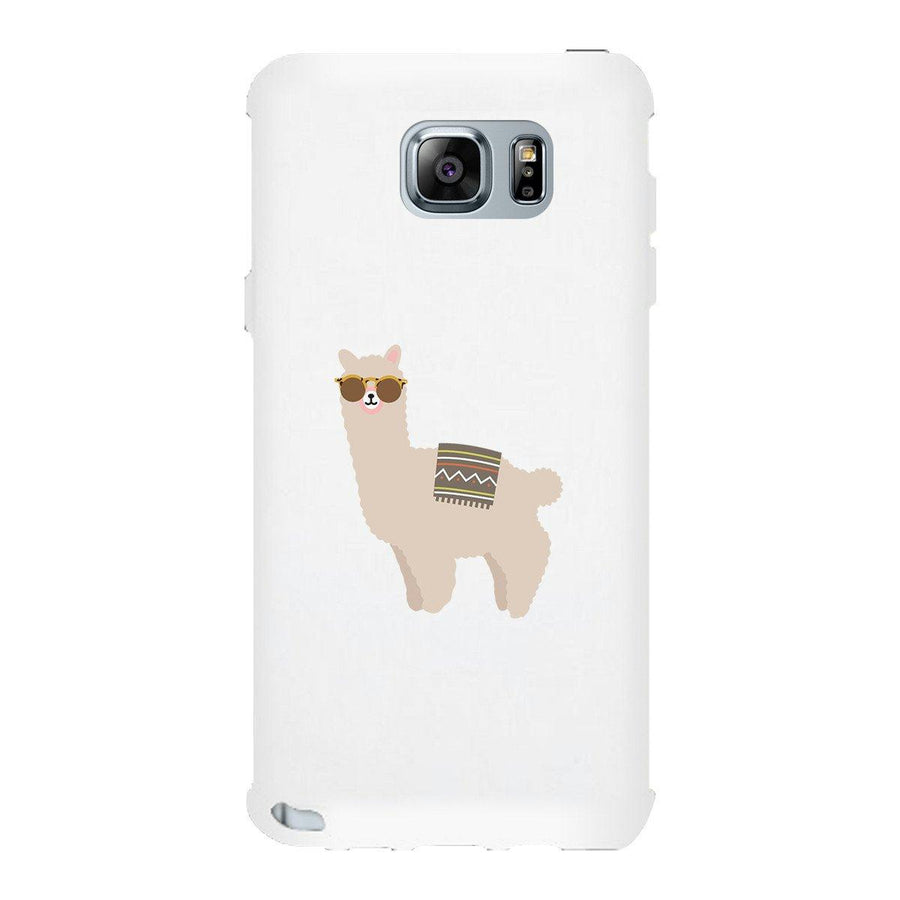 Llamas With Sunglasses - White Phone Case