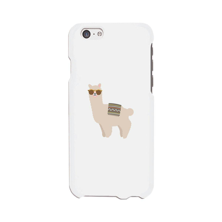 Llamas With Sunglasses - White Phone Case