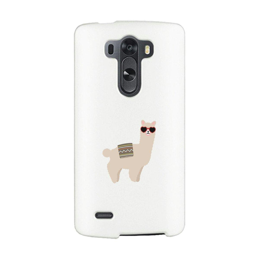 Llamas With Sunglasses - White Phone Case