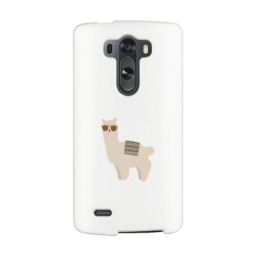 Llamas With Sunglasses - White Phone Case