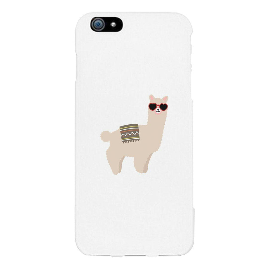 Llamas With Sunglasses - White Phone Case