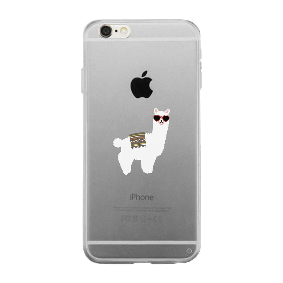 Llamas With Sunglasses - Clear Phone Case