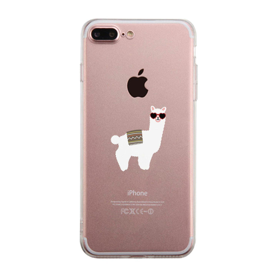 Llamas With Sunglasses - Clear Phone Case