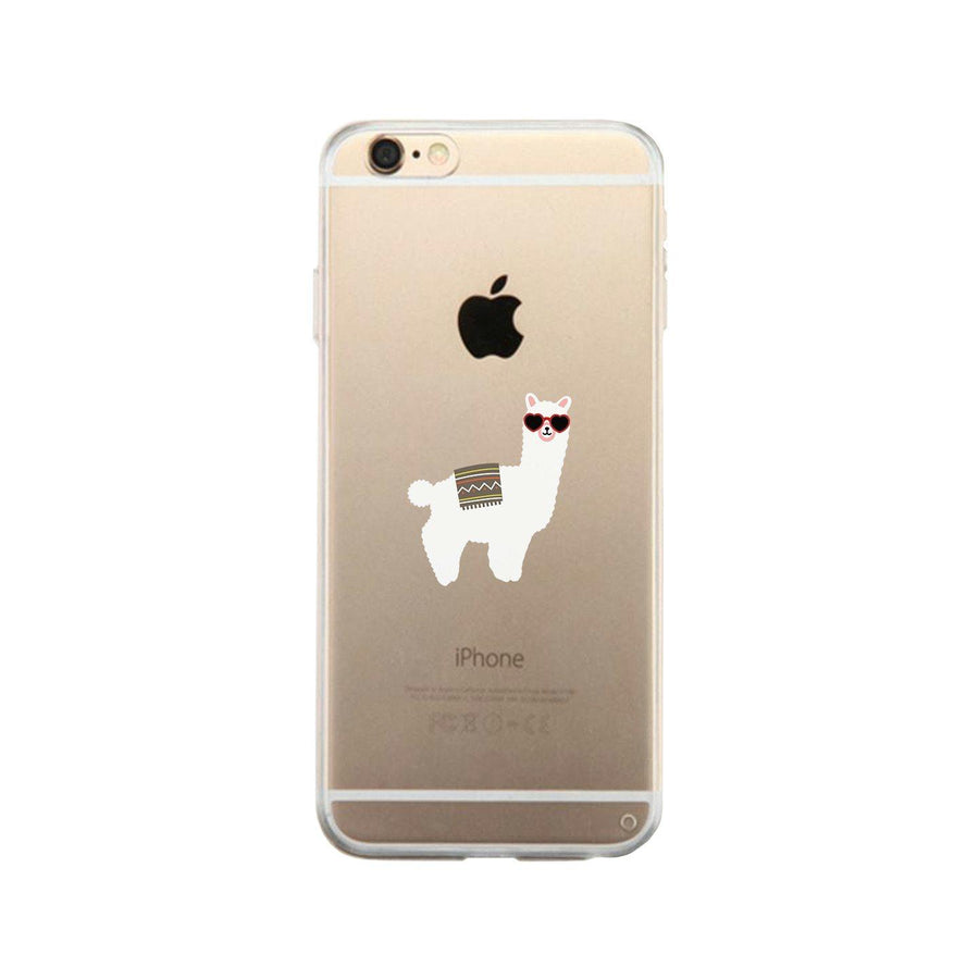 Llamas With Sunglasses - Clear Phone Case