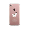 Llamas With Sunglasses - Clear Phone Case