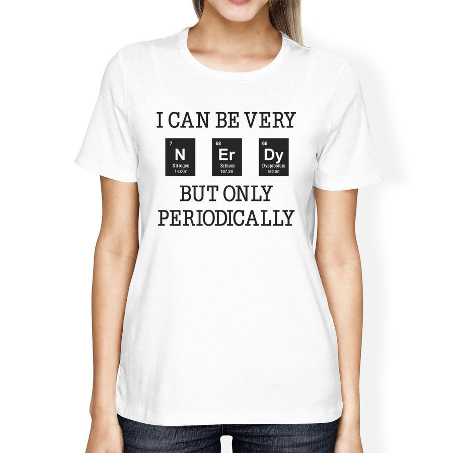 Nerdy Periodically Womens White Shirt