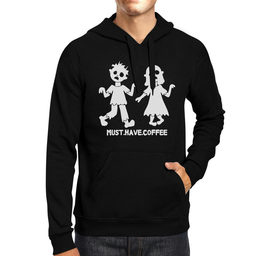 Must Have Coffee Zombies Black Hoodie