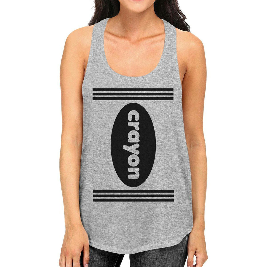 Crayon Womens Grey Tank Top