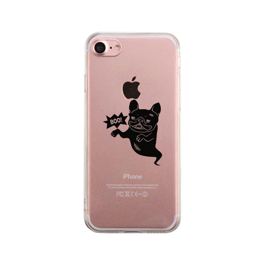 Boo French Bulldog Ghost Clear Phone Case