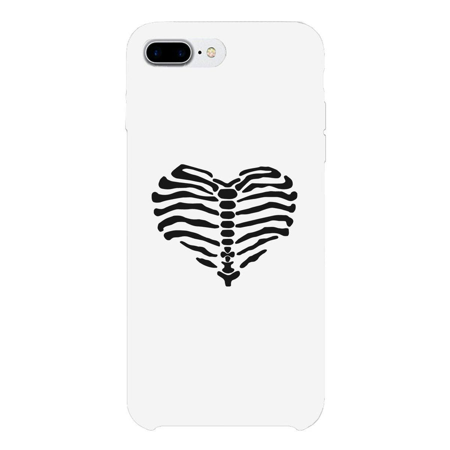 Skeleton Heart White Phone Case