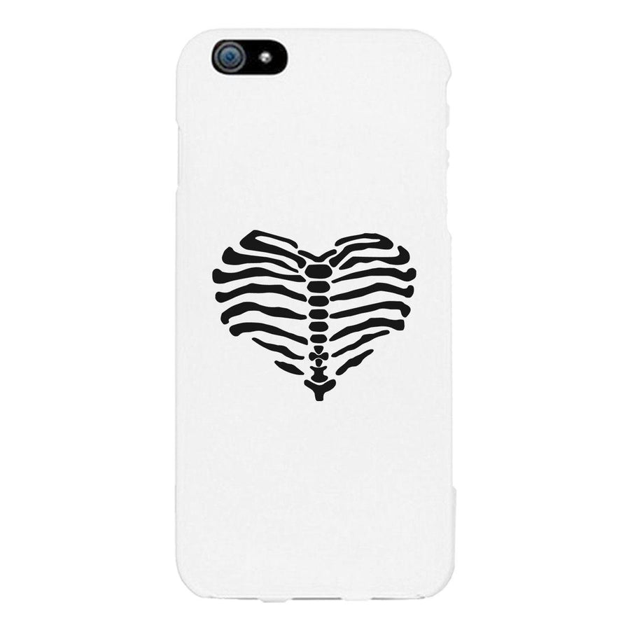 Skeleton Heart White Phone Case