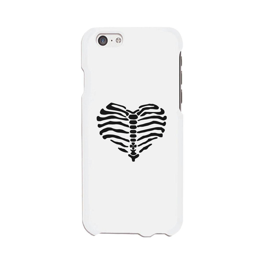 Skeleton Heart White Phone Case