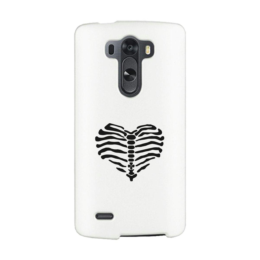 Skeleton Heart White Phone Case