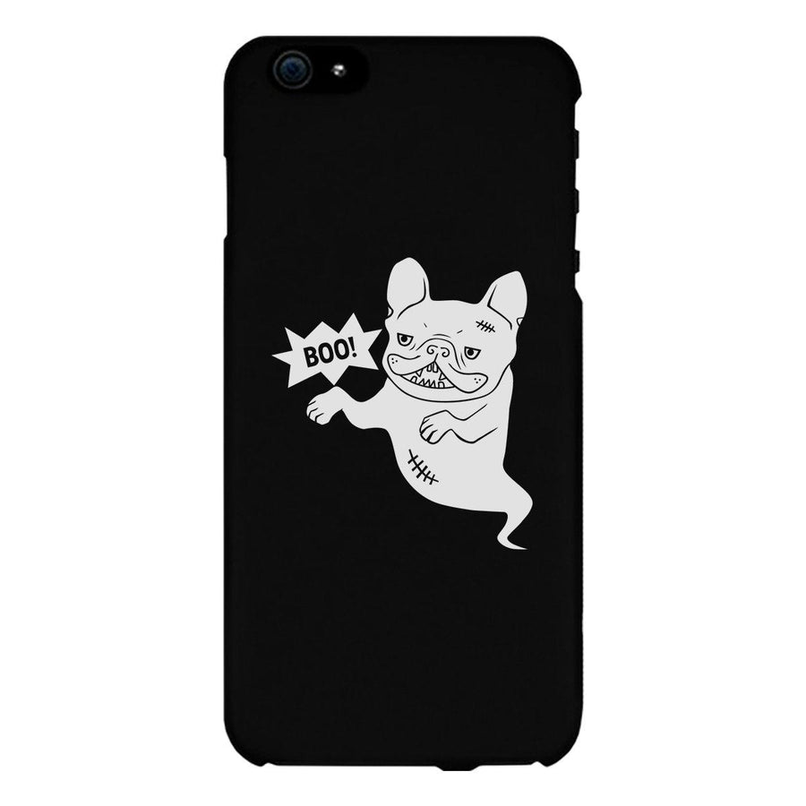 Boo French Bulldog Ghost Black Phone Case