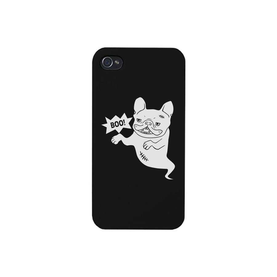 Boo French Bulldog Ghost Black Phone Case