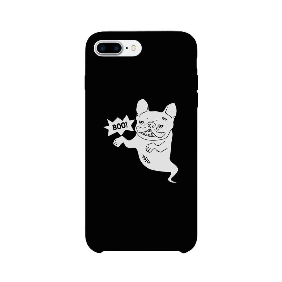 Boo French Bulldog Ghost Black Phone Case