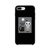 Trick-Or-Treat Skeleton Black Cat Black Phone Case