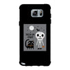 Trick-Or-Treat Skeleton Black Cat Black Phone Case