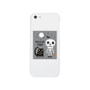 Trick-Or-Treat Skeleton Black Cat White Phone Case