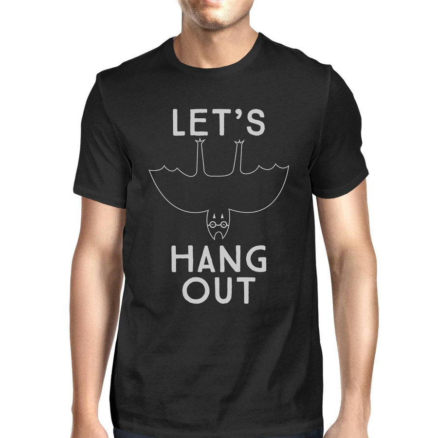 Let's Hang Out Bat Mens Black Shirt