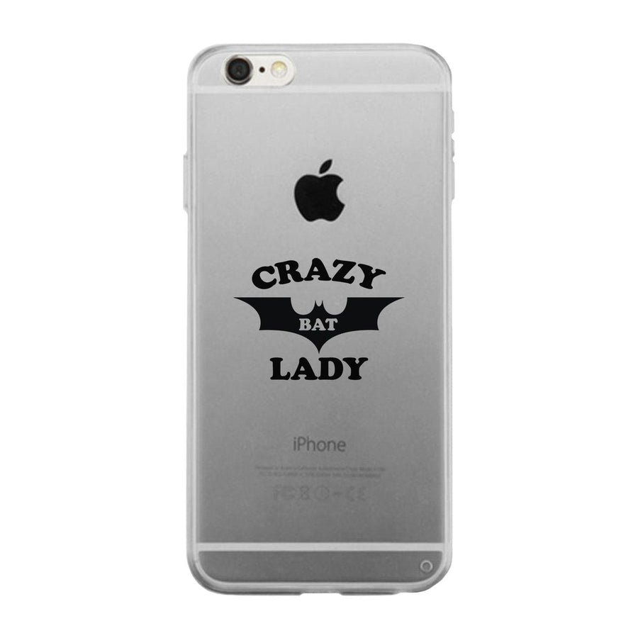 Crazy Bat Lady Clear Phone Case