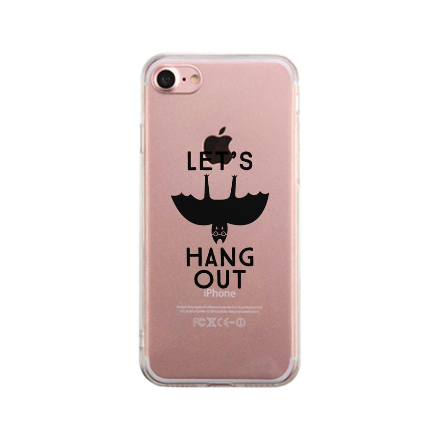 Let's Hang Out Bat Clear Phone Case