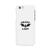 Crazy Bat Lady White Phone Case