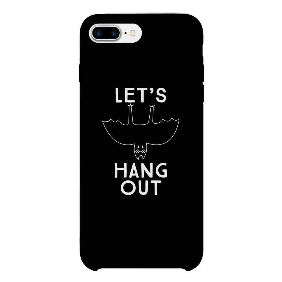 Let's Hang Out Bat Black Phone Case