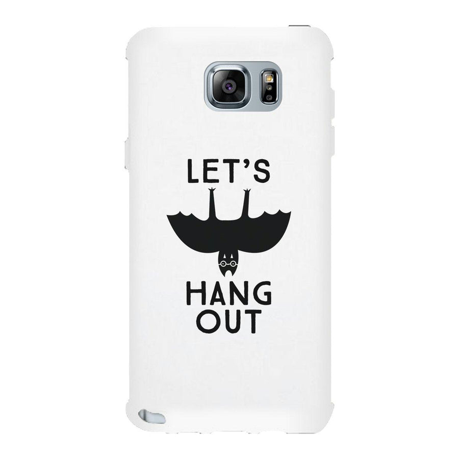 Let's Hang Out Bat White Phone Case