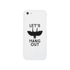 Let's Hang Out Bat White Phone Case