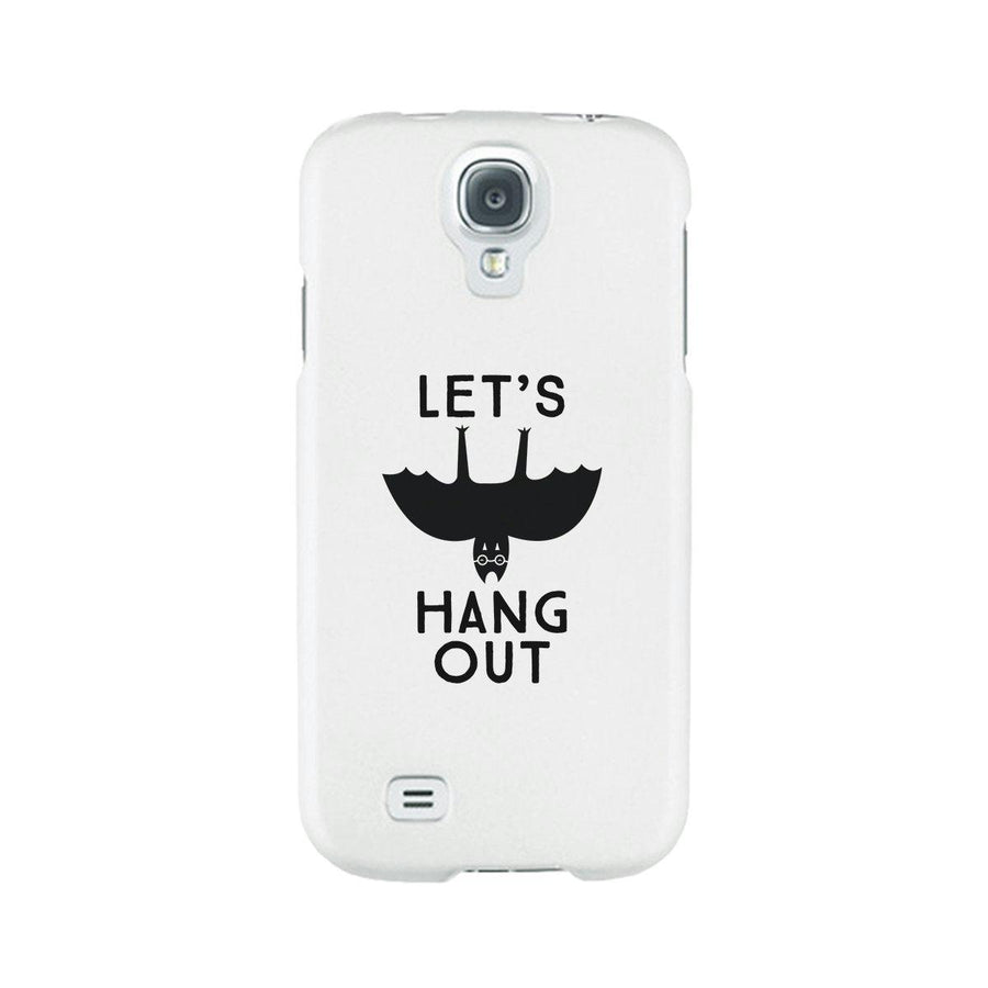 Let's Hang Out Bat White Phone Case