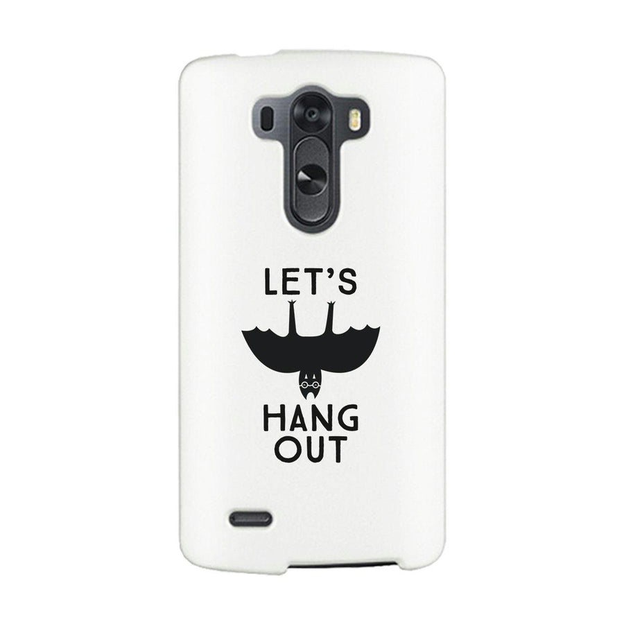 Let's Hang Out Bat White Phone Case