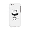 Let's Hang Out Bat White Phone Case