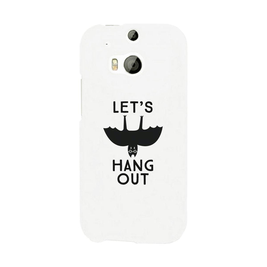 Let's Hang Out Bat White Phone Case