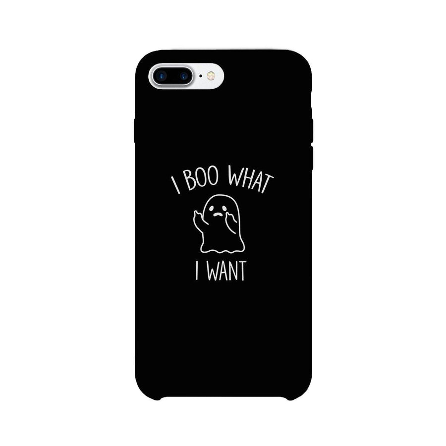 I Boo What I Want Ghost Black Phone Case