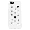 Skull Pattern White Phone Case