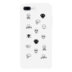 Skull Pattern White Phone Case