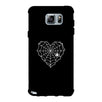 Heart Spider Web Black Phone Case