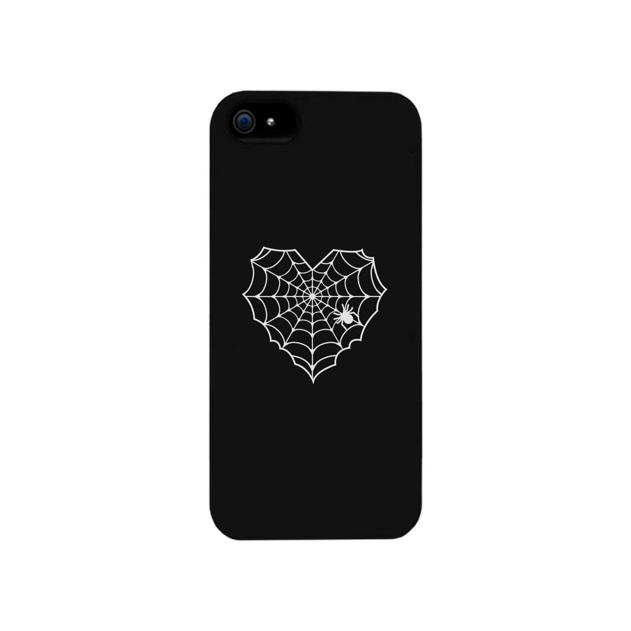 Heart Spider Web Black Phone Case