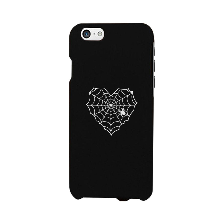 Heart Spider Web Black Phone Case