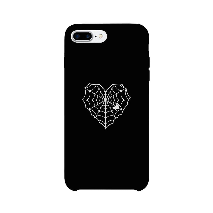 Heart Spider Web Black Phone Case