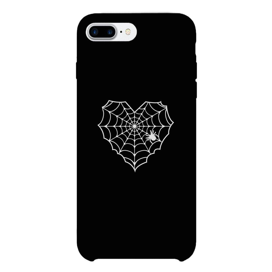 Heart Spider Web Black Phone Case