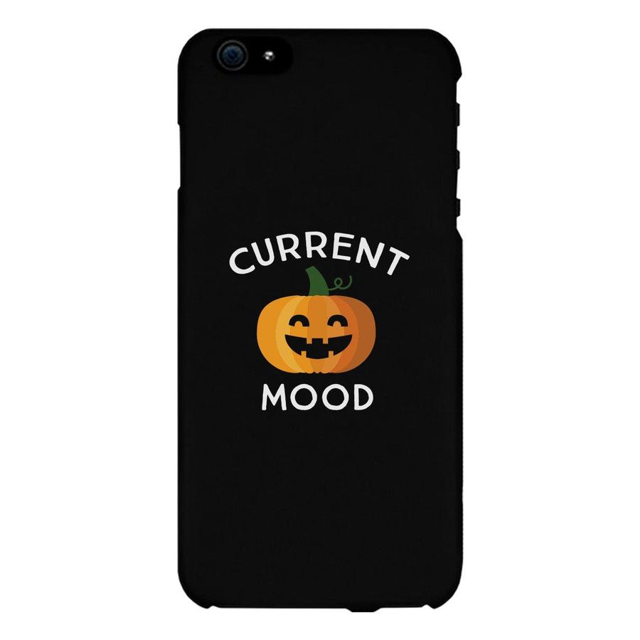 Pumpkin Current Mood Black Phone Case