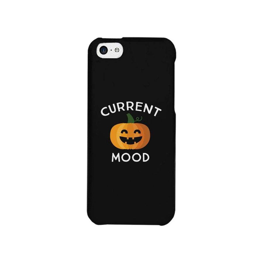 Pumpkin Current Mood Black Phone Case