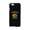 Pumpkin Current Mood Black Phone Case