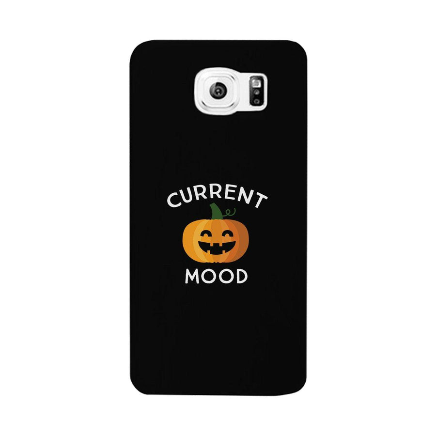 Pumpkin Current Mood Black Phone Case